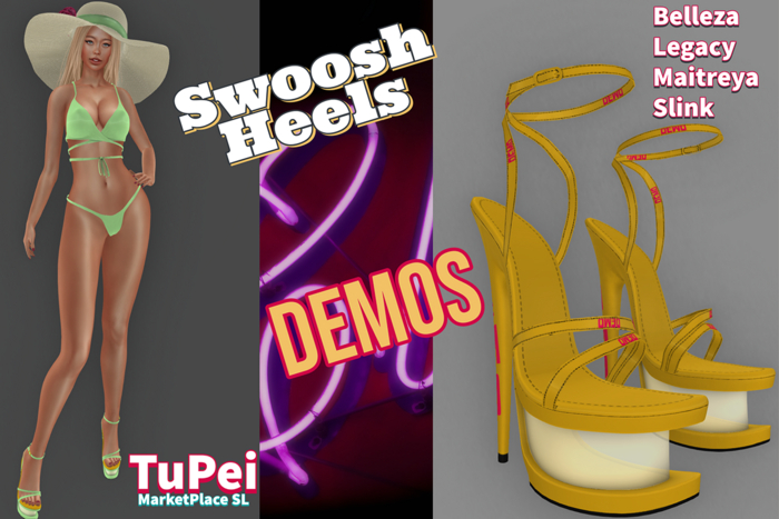 TuPei  Swoosh Heels - DEMOS