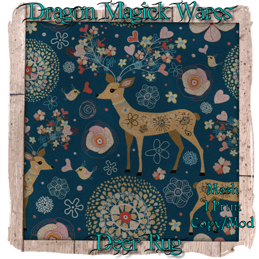 Dragon Magick Wares Deer Rug - Mesh