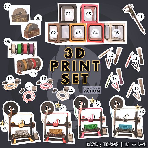 20. Action 3D Printer Set - Printer A RARE