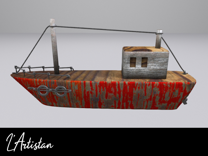 Bateau Boat old pieces of wood