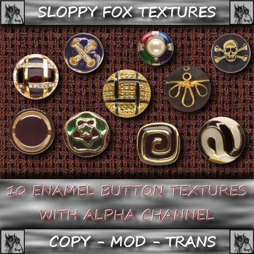 Enamel Button Textures with Alpha