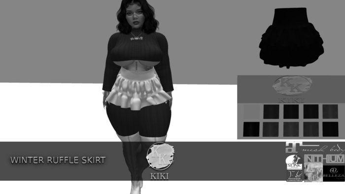{KiKi Apparel} DEMO Winter Ruffle Skirt