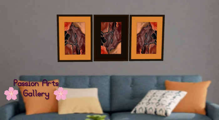 PASSION ARTS GALLERY - Liquid  Abstract Landscape #1 [Gift]