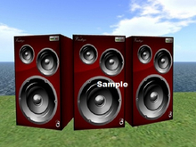 Vintage Speaker Red X 3 CM