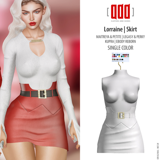 [ADD] Lorraine Skirt - White