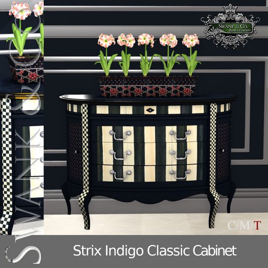 Swank & Co. Strix Indigo Cabinet 