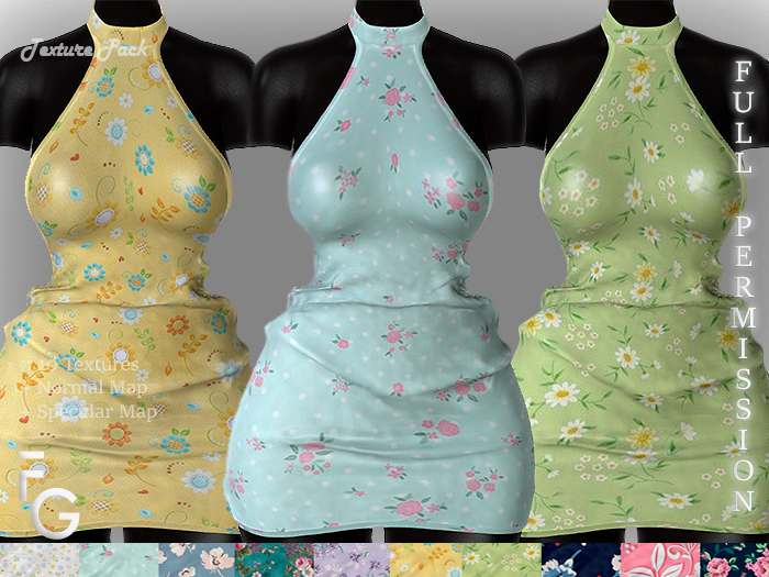 .Fragile. PACK III - 10 Textures for Shine Dress Clarissa