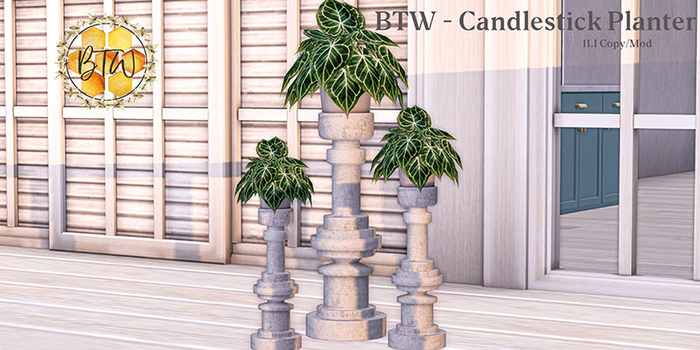 BTW - Candlestick Planter 