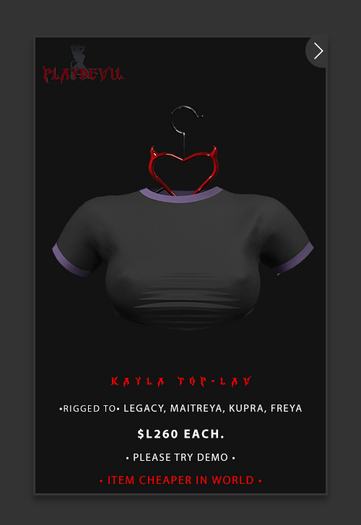 P.D - Kayla Top - LAV {ADD ME}