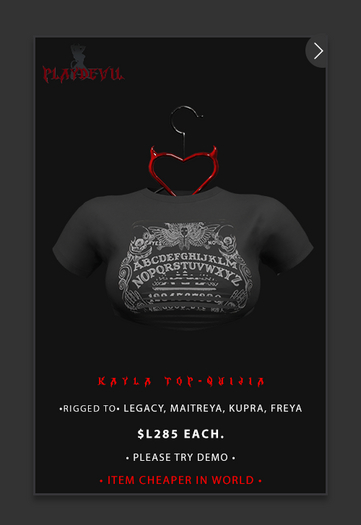 P.D - Kayla Top - OUIJIA {ADD ME}