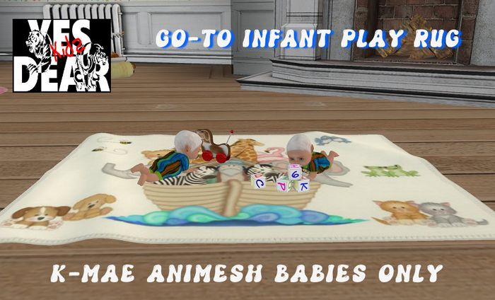 Yes Dear Kids Go-to infant play rug