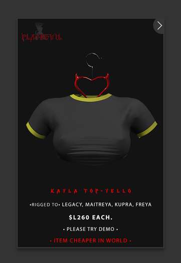 P.D - Kayla Top - YELLO {ADD ME}