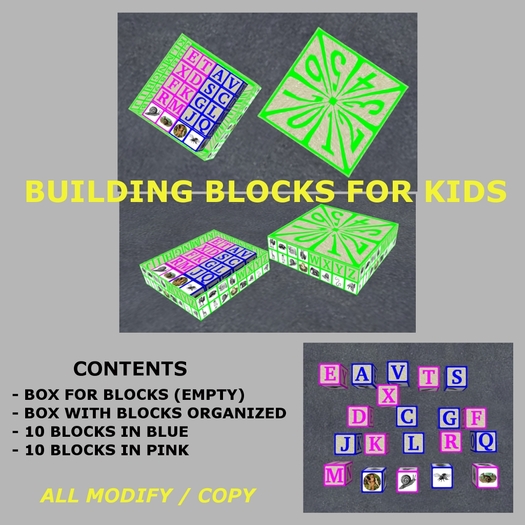 Building blocks for kids - modify/copy