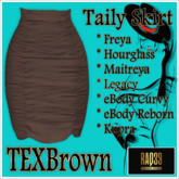[R39] Taily Skirt-TEXBrown