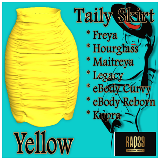 [R39] Taily Skirt-Yellow