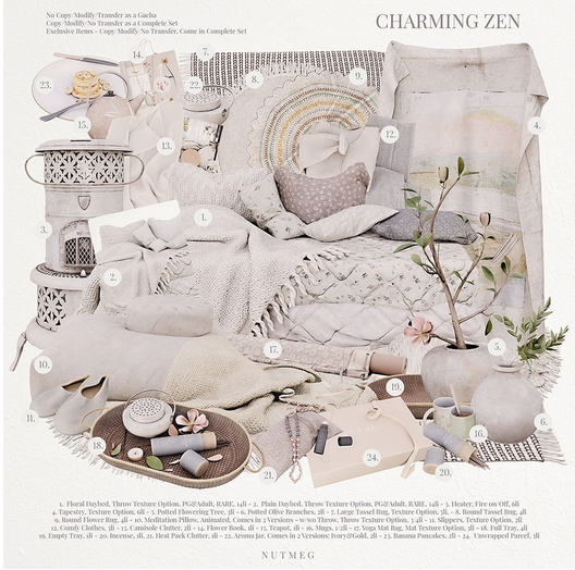 4. Nutmeg. Charming Zen Tapestry / 1