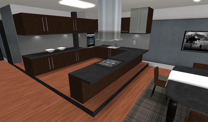 Sexation Kitchen set - Style 1 Walnut - nomod