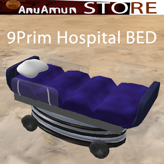 Blue Hospital Bed