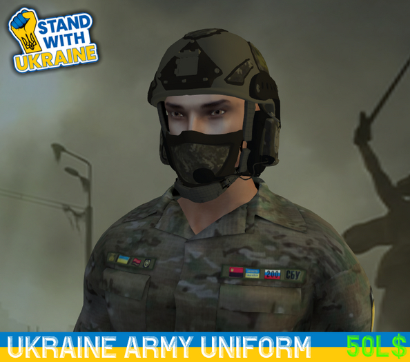 Ukraine Army Uniform + War Helmet TOR-D [Male]