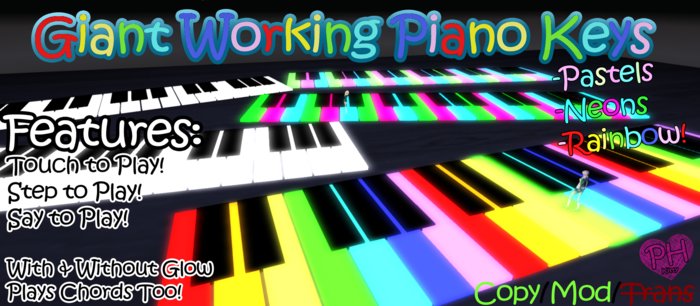 [PH] Giant Working Piano Keys