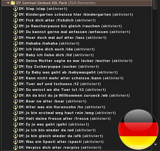 DY: German Gesture XXL Pack