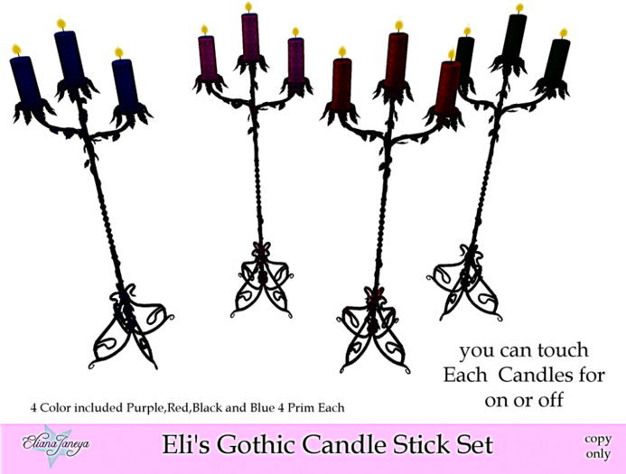 Eli's Gothic Candle Stick Set
