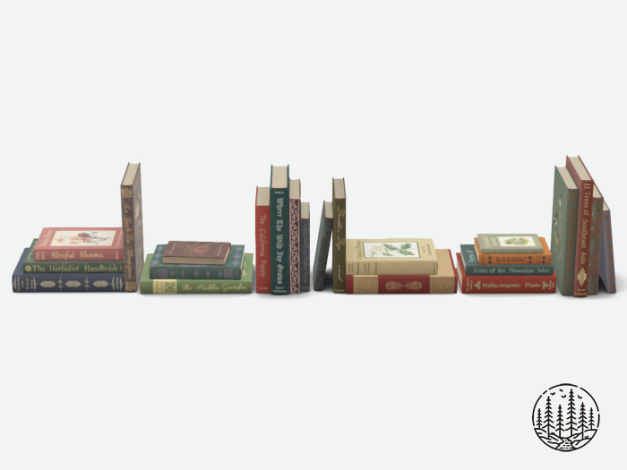.spruce. botanical book collection