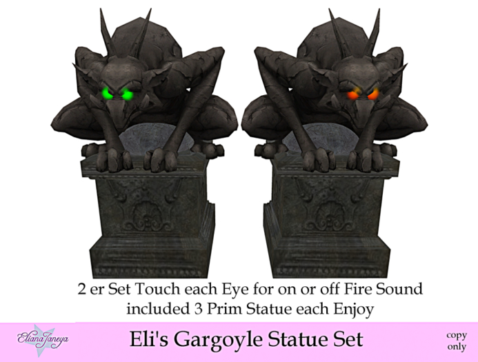 Eli's Gargoyle Statue Set