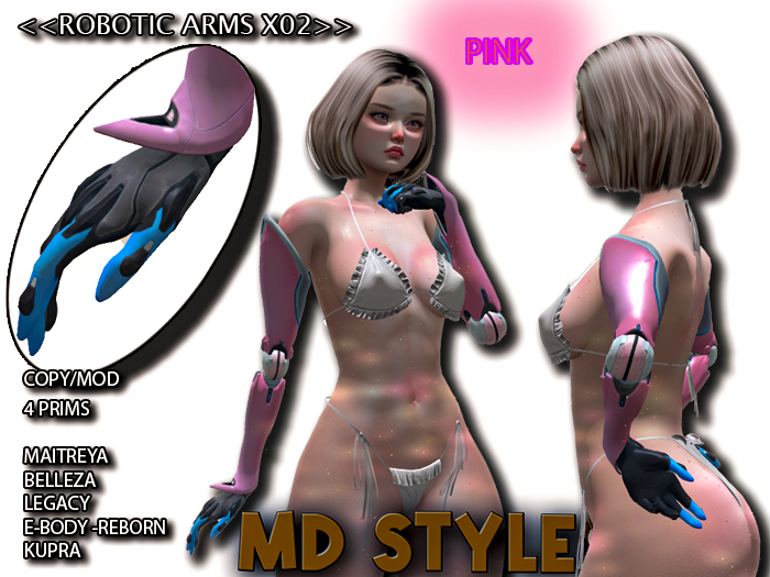 PINK<<ROBOTIC ARMS - X02>>MD STYLES