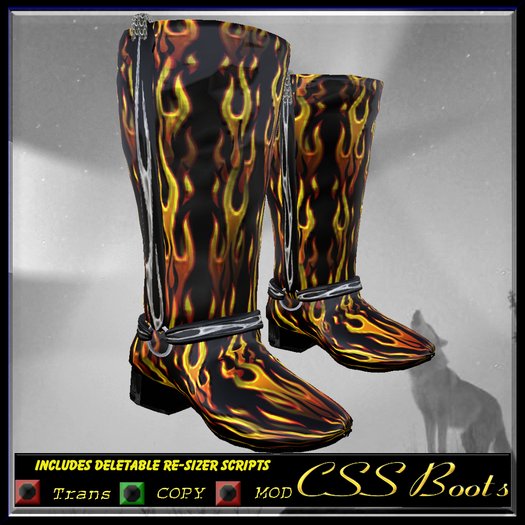 Full Flamed Boot :CSS BOOTS: