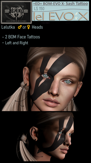 =ED= BOM-EVOX- SASH TATTOO - [Unisex]