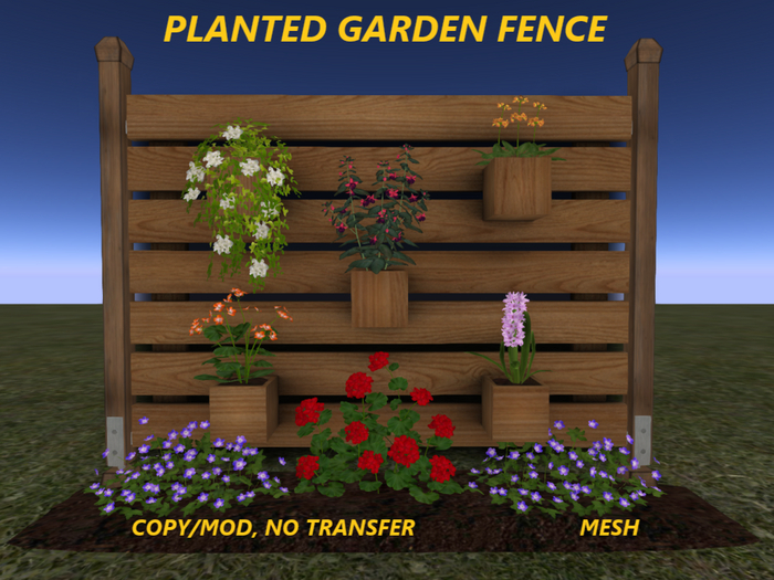 PLANTED GARDEN FENCE