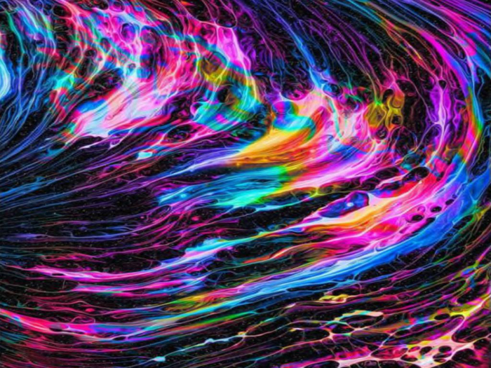 Rainbow Waves Texture