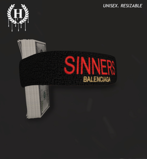 [H.] CASH HEADBAND- SINNER - UNPACK
