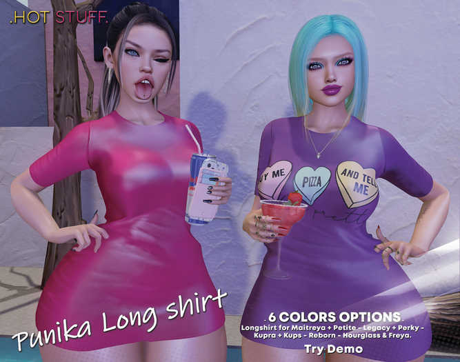 .HS. Punika Long Shirt - Hot Pink