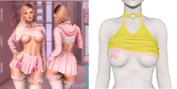 Rebelpill - BewitchedTouch Collection Top Yellow