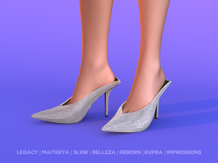 $NT Bedazzled Pumps WHITE