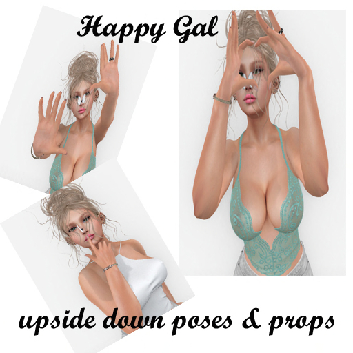 Happy gal poses