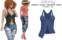 adorsy - Priscilla Top Blue - Maitreya/Legacy/Lara Petite/Kupra