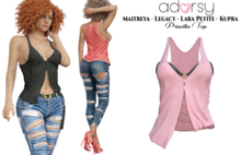 adorsy - Priscilla Top Pink - Maitreya/Legacy/Lara Petite/Kupra