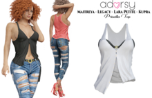 adorsy - Priscilla Top White - Maitreya/Legacy/Lara Petite/Kupra