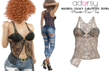 adorsy - Priscilla Lace Top Brown - Maitreya/Legacy/Lara Petite/Kupra