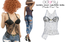 adorsy - Priscilla Lace Top White - Maitreya/Legacy/Lara Petite/Kupra