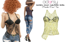 adorsy - Priscilla Lace Top Yellow - Maitreya/Legacy/Lara Petite/Kupra