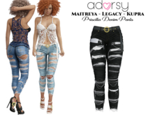 adorsy - Priscilla Denim Pants Dark Black - Maitreya/Legacy/Kupra