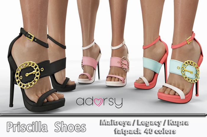 adorsy - Priscilla Heels Fatpack - Maitreya/Legacy/Kupra