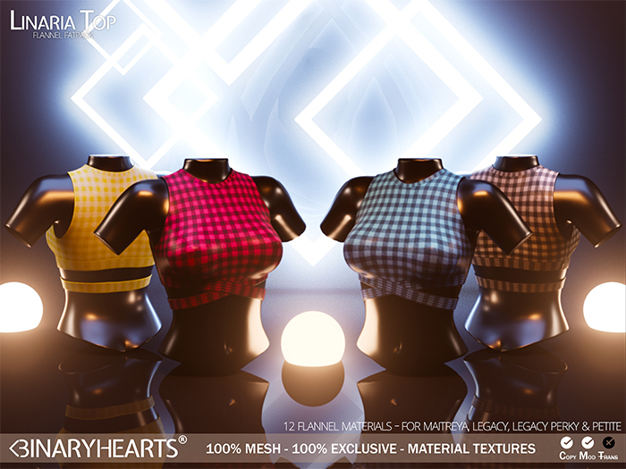 Linaria Top Flannel (FATPACK) - <3H - BINARYHEARTS