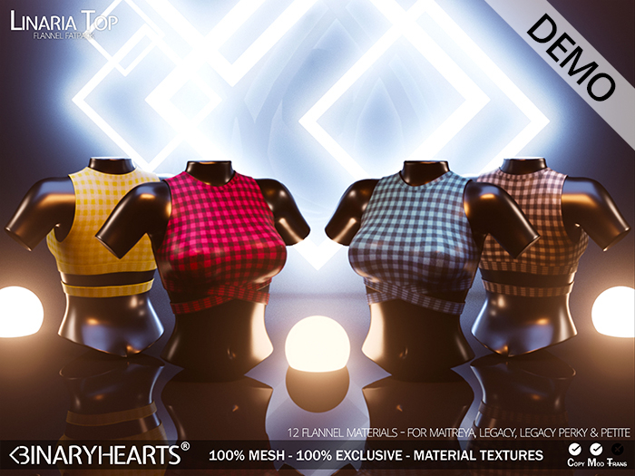  Linaria Top Flannel (DEMO) - <3H - BINARYHEARTS