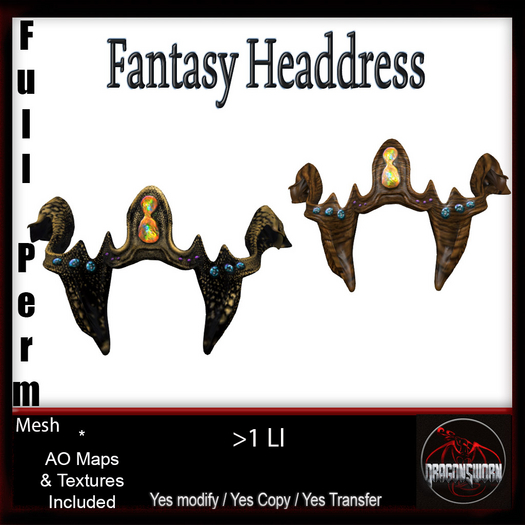 Full Perm Fantasy Headdress