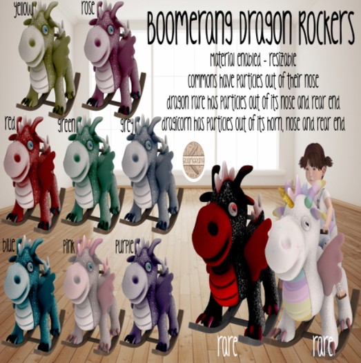 [Boomerang] - Rocking Dragon Blue